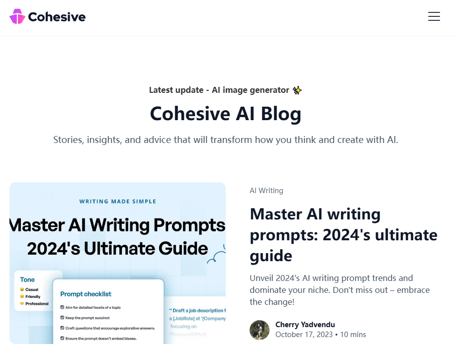 Cohesive Product Details