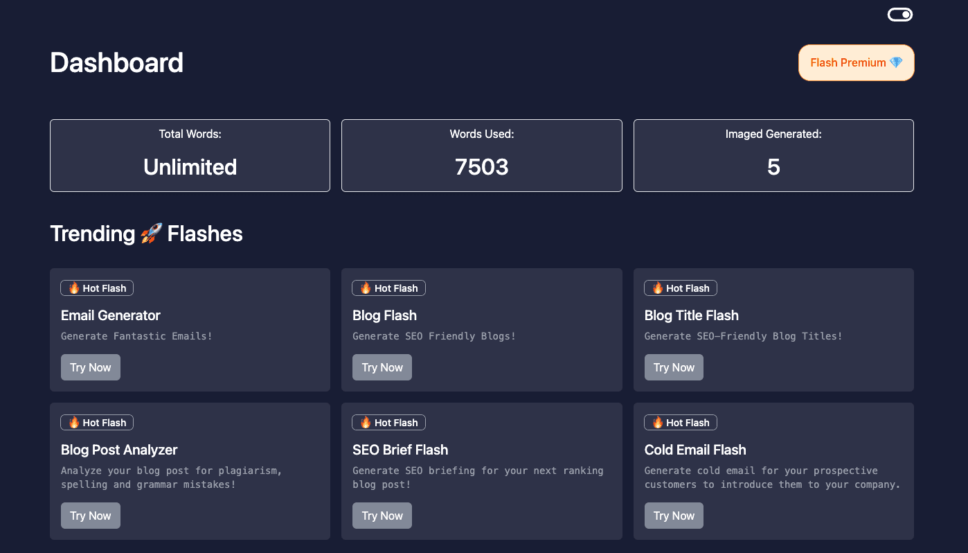 Content Flash AI Product Details