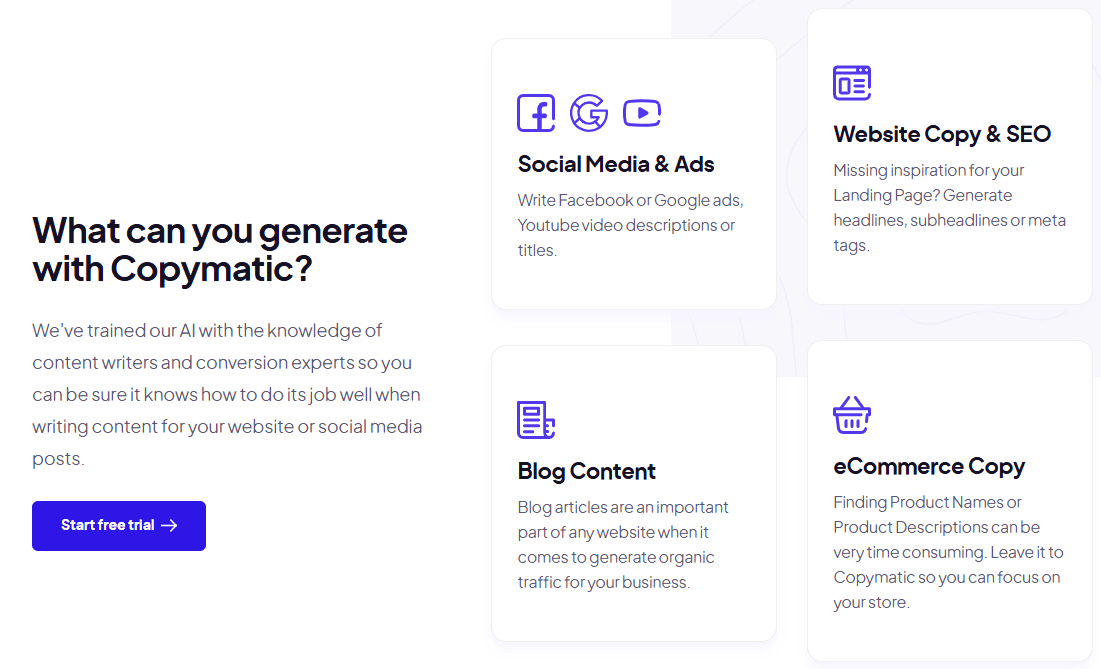 Copymatic AI Product Details