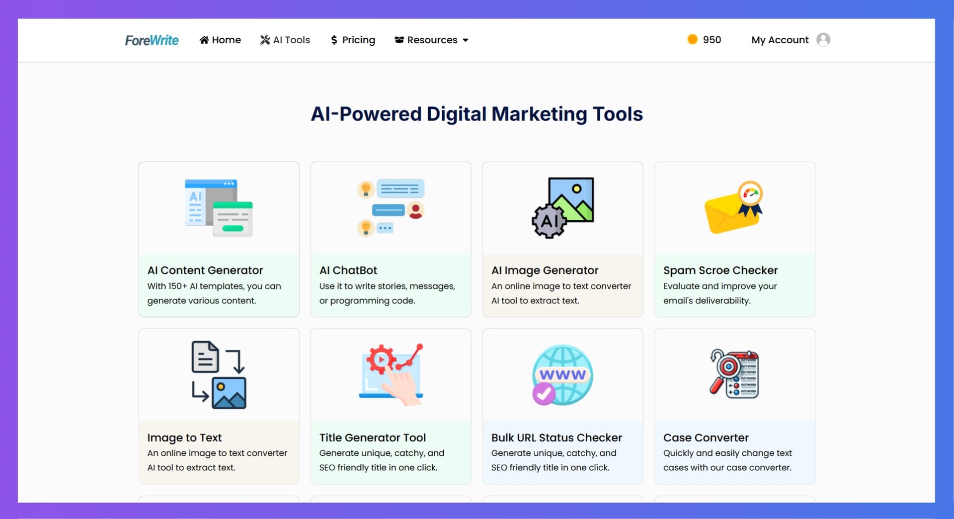 Forewrite Product Details