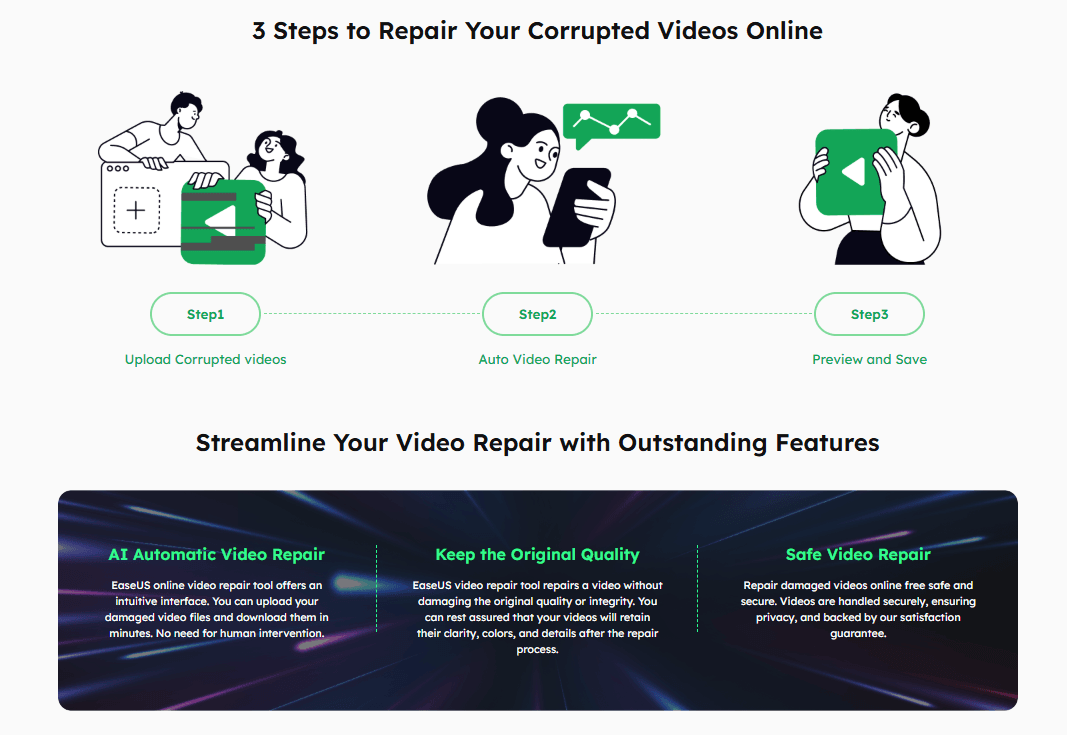 Easeus Online Video Repair Product Details