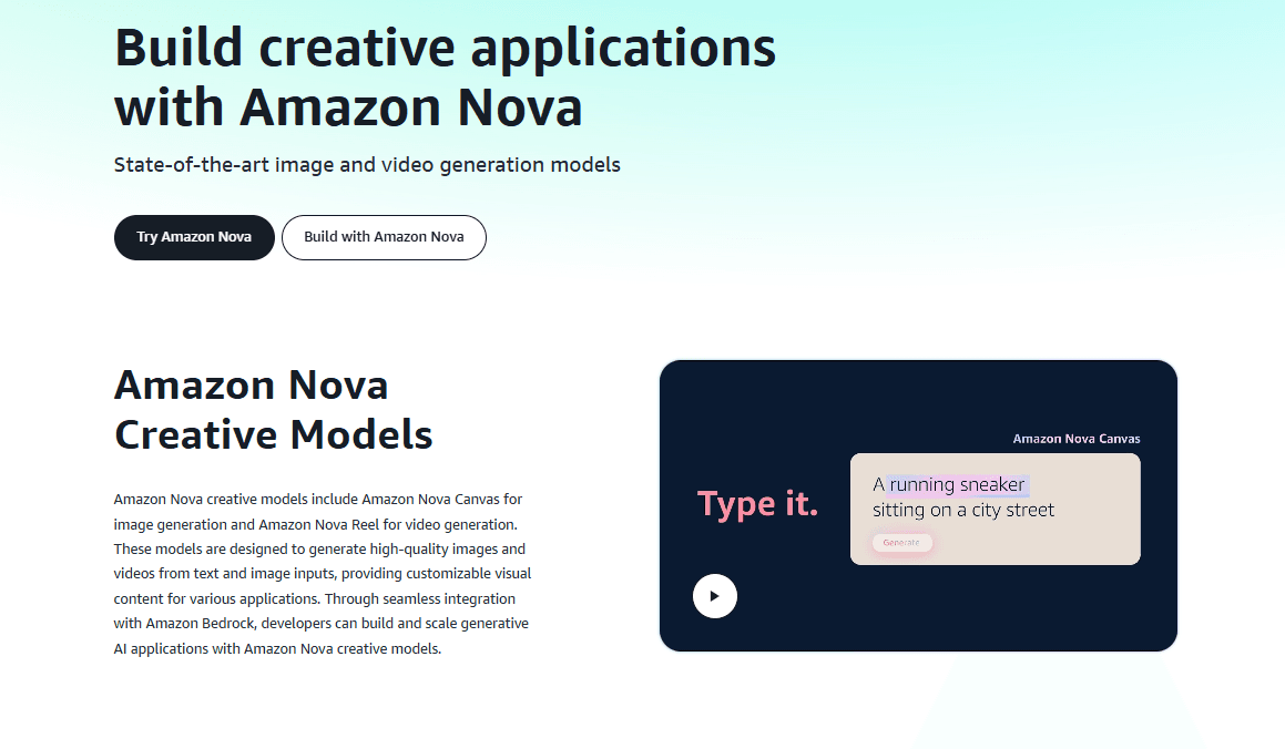 Amazon Nova Reel Product Details