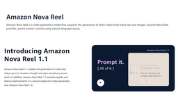 Amazon Nova Reel-1 Product Details
