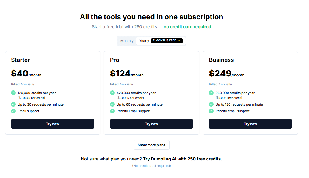 Dumpling AI Product Details