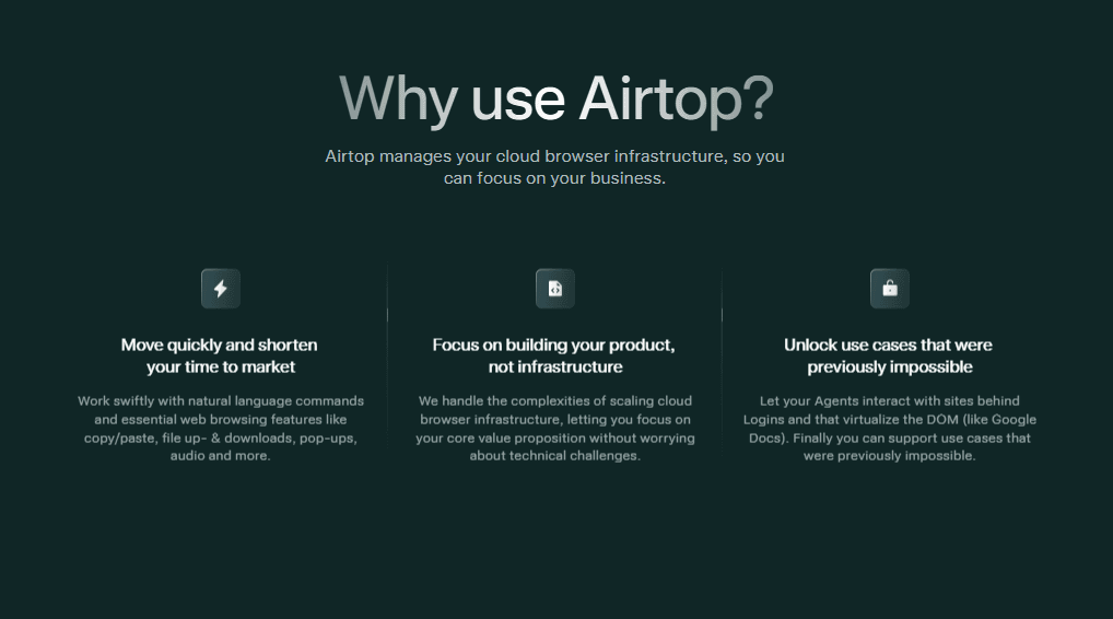 Airtop Product Details