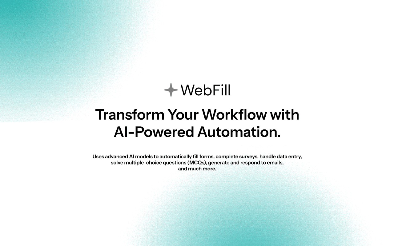 Webfill Product Details