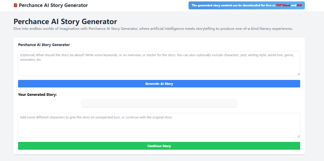 Perchance AI Story Product Details