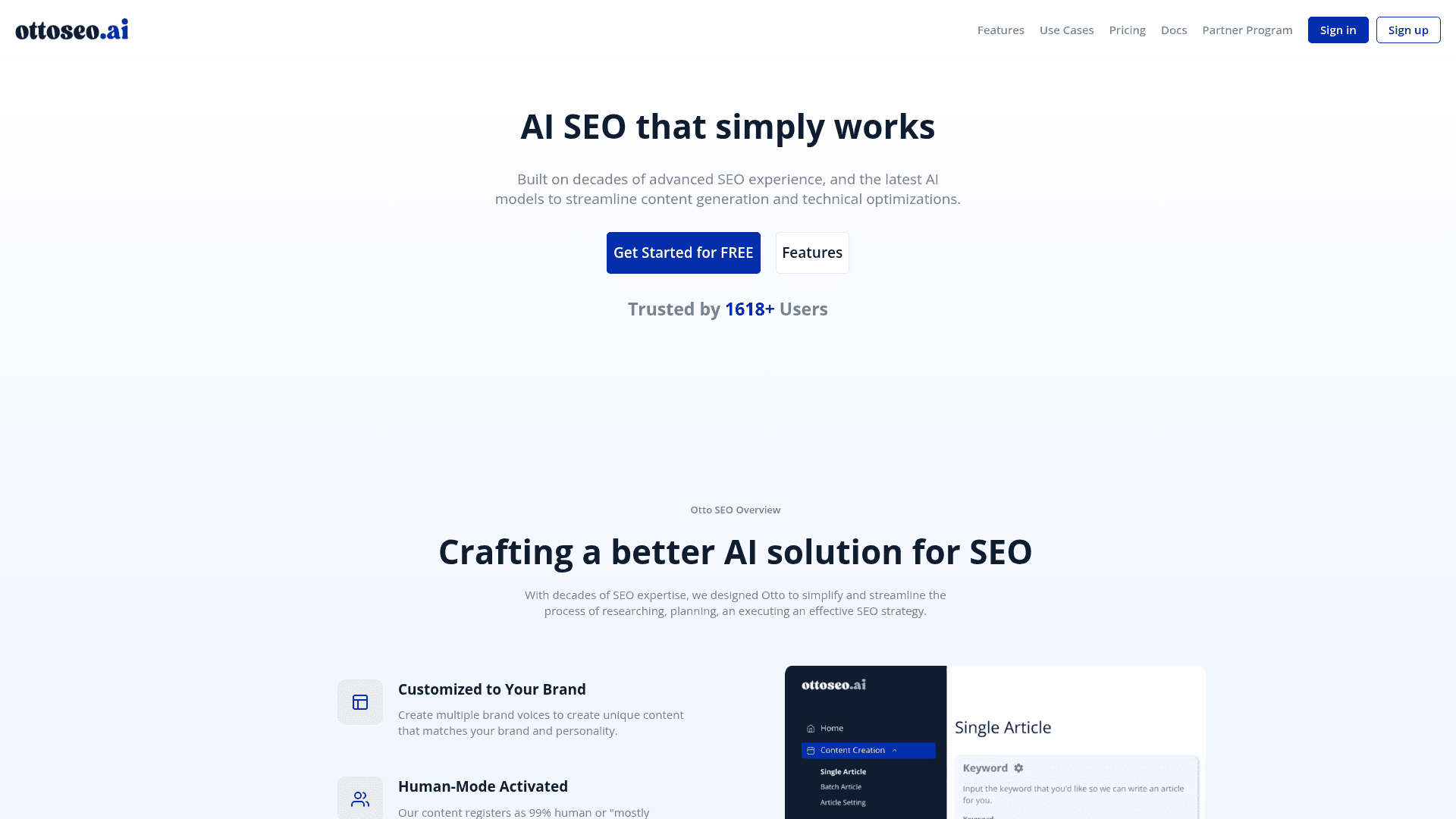 Ottoseo.ai Product Details