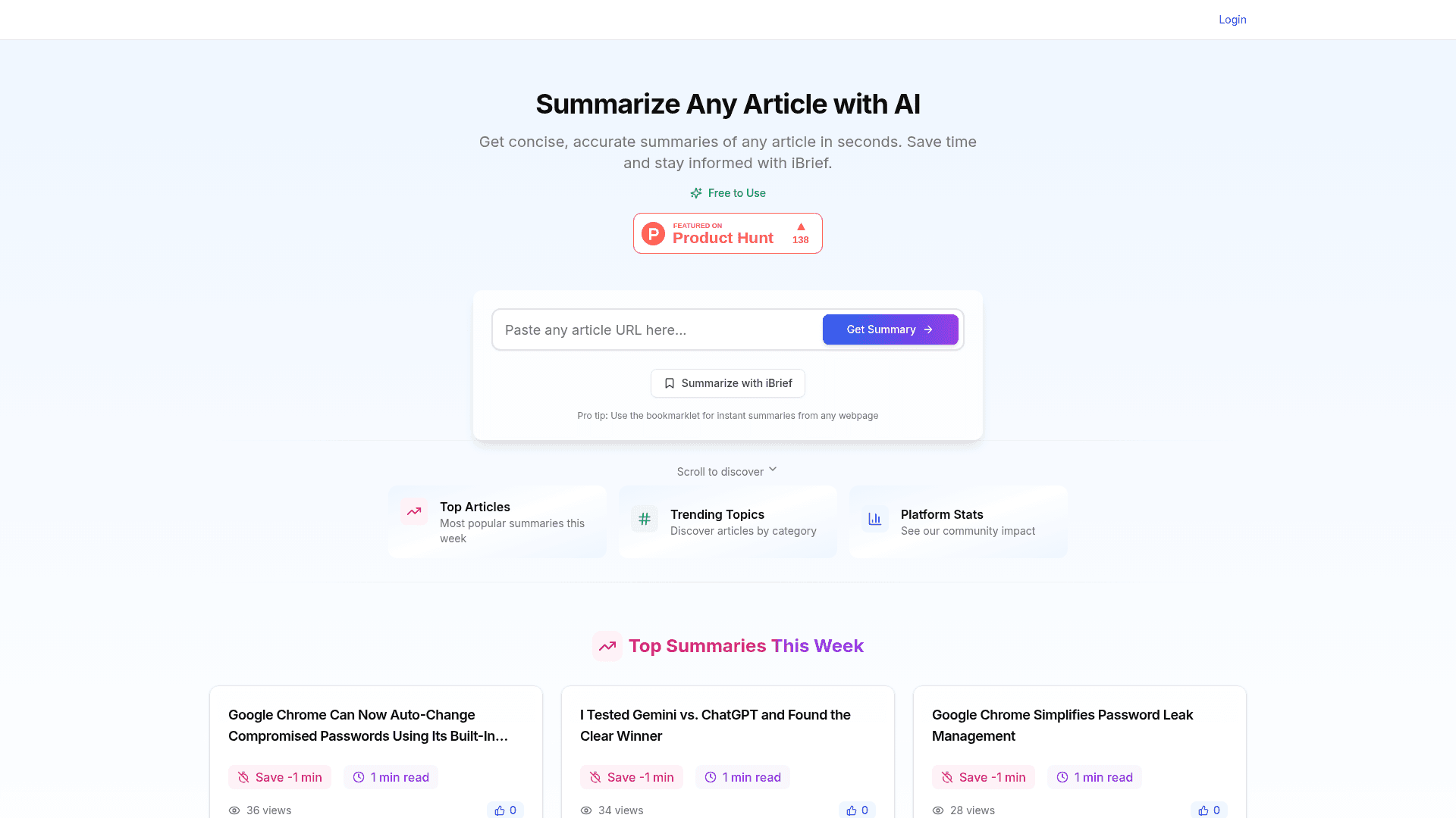 Ibrief Product Details