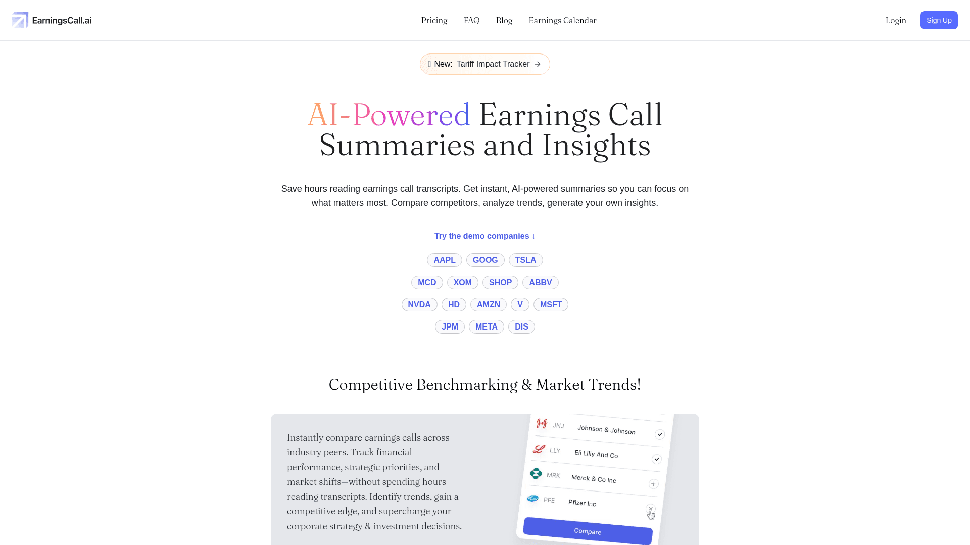 Earningscall.ai Product Details
