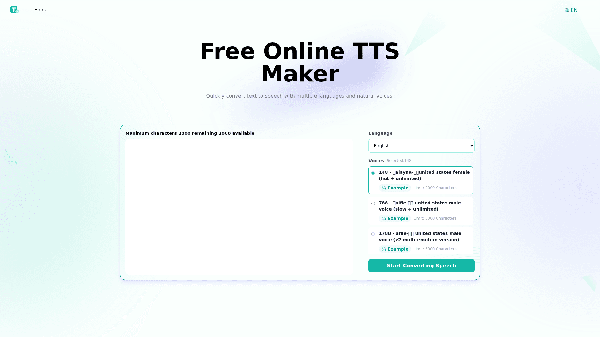 Tts Product Details