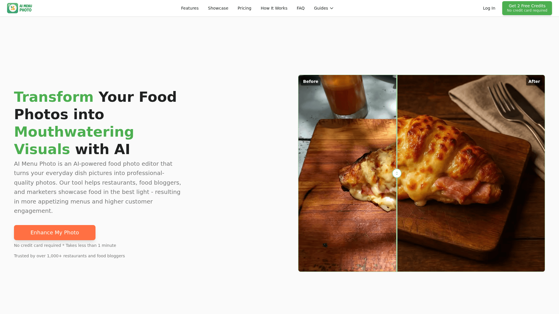 AI Menu Photo Product Details