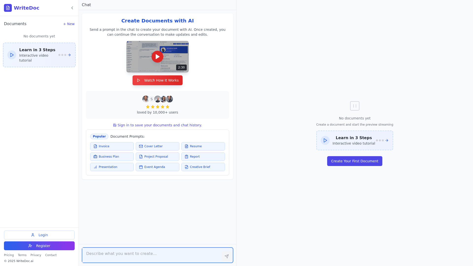 Writedoc.ai Product Details