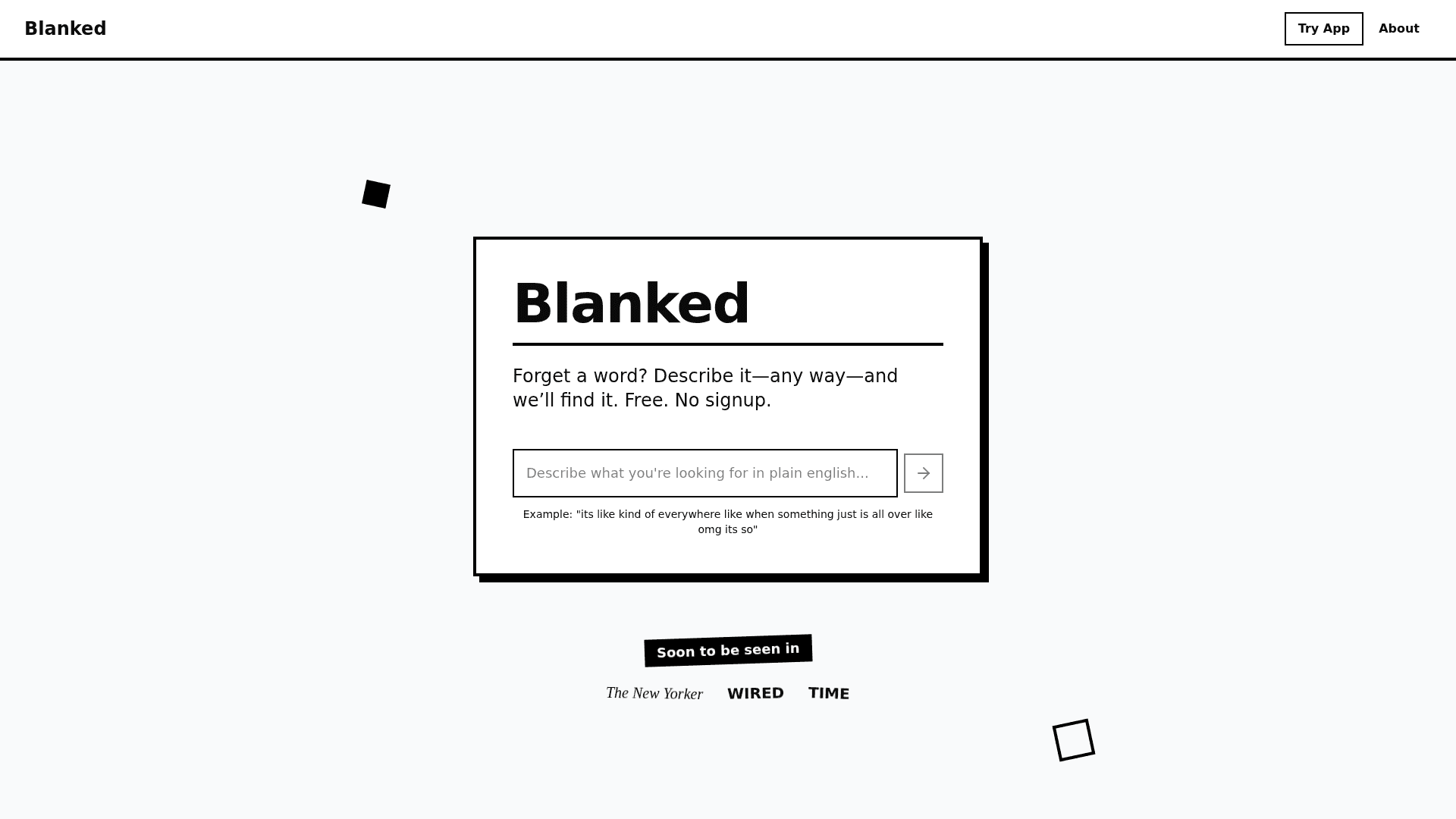 Blanked Product Details
