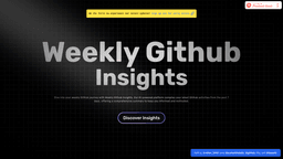 Weekly Github Insights-0 Product Details