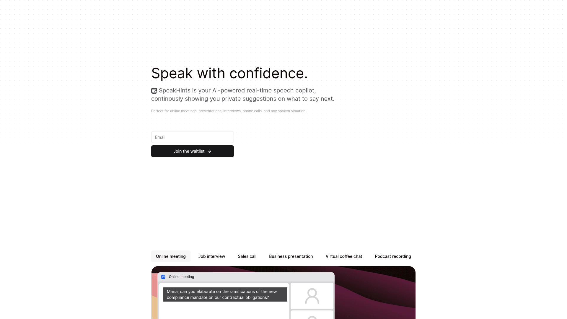 Speakhints Product Details