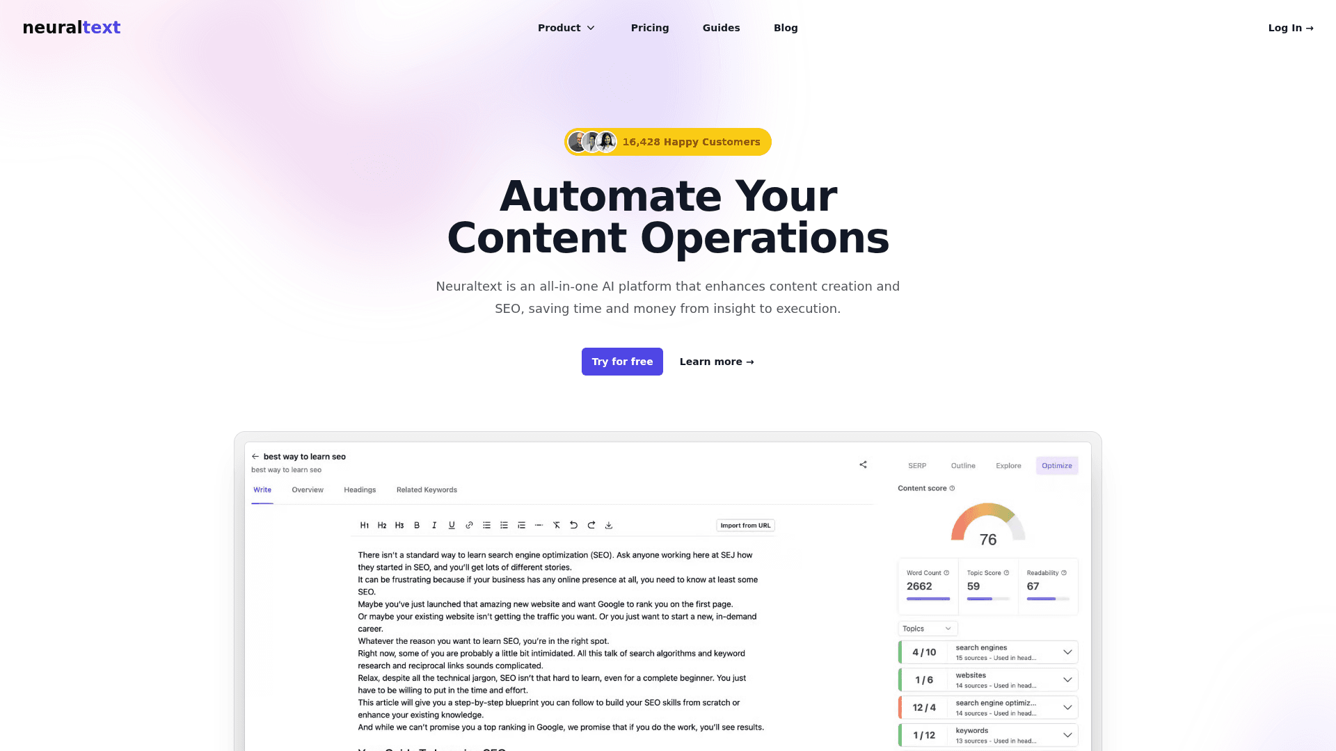 Neural Text Product Details
