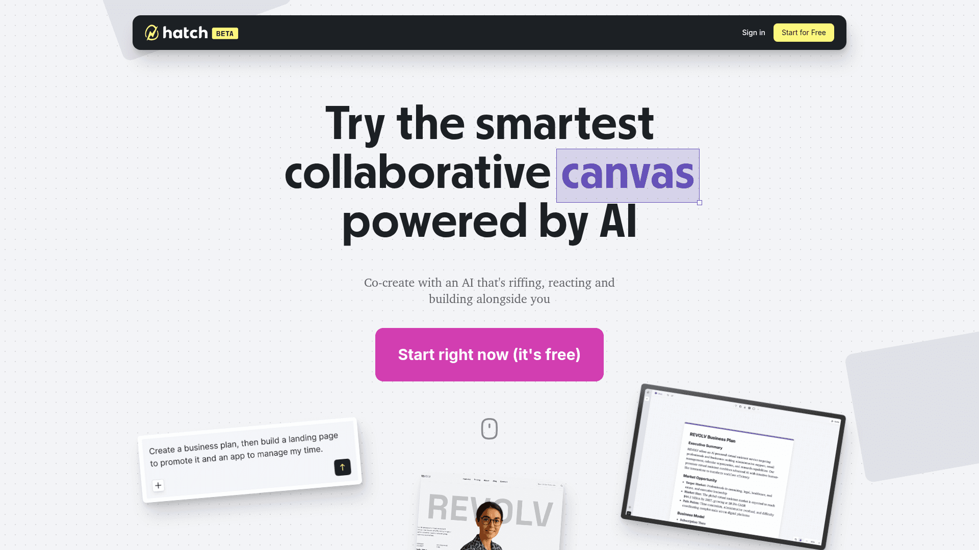 Hatch Canvas Product Details