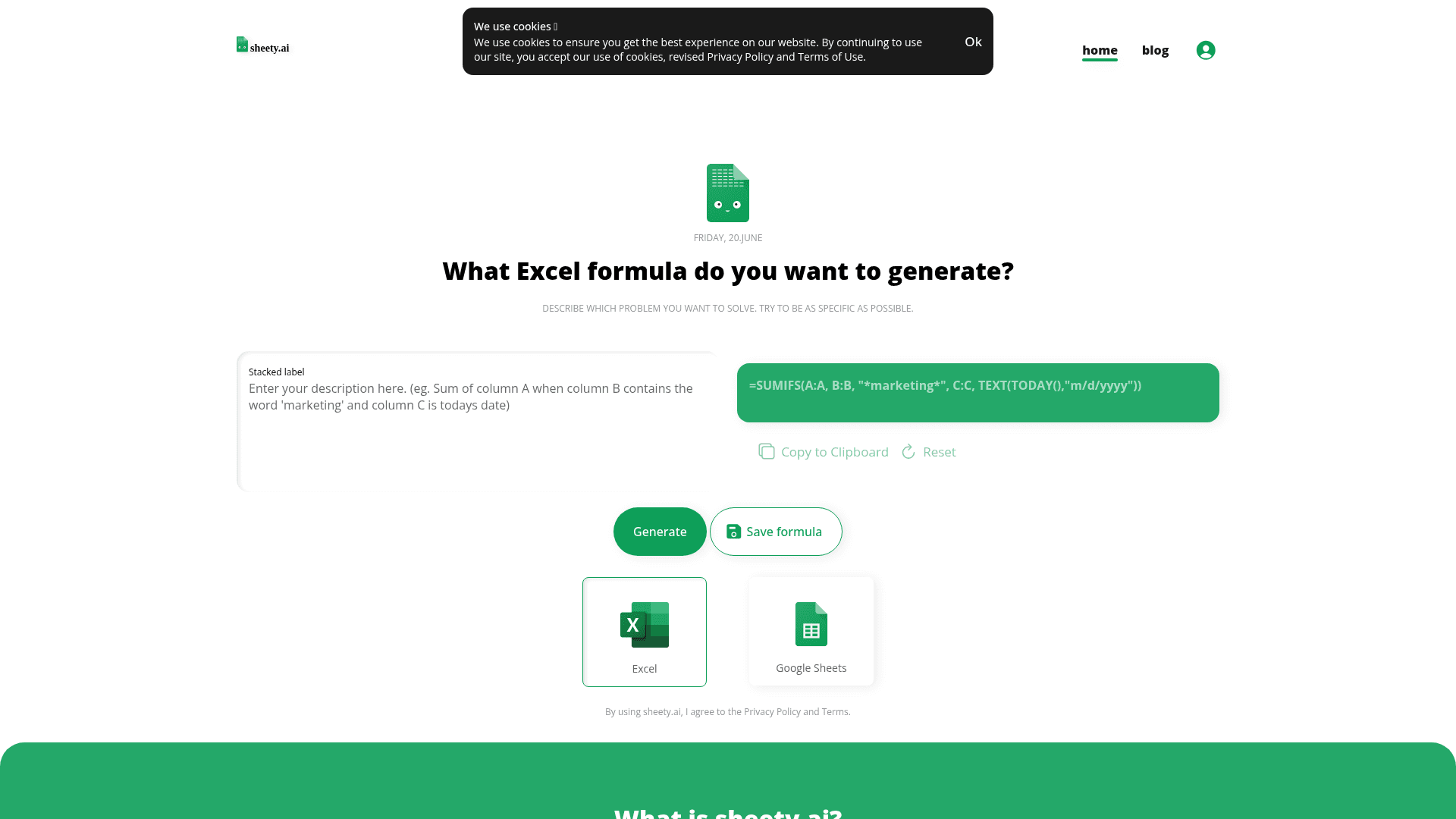 Sheety.ai Product Details
