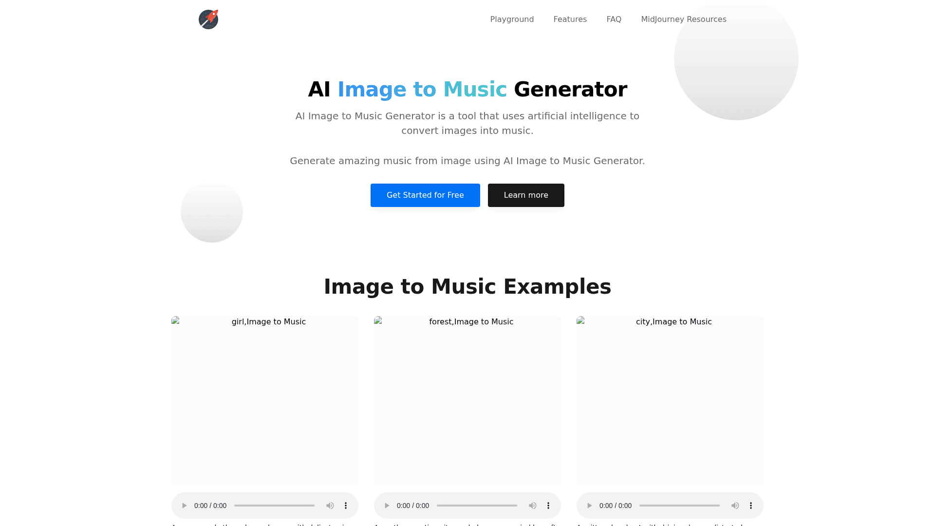 Imagetomusic Product Details