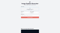 Image Caption Generator-0 Product Details