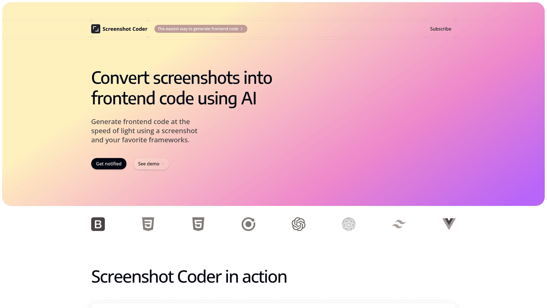 Screenshot Coder Product Details