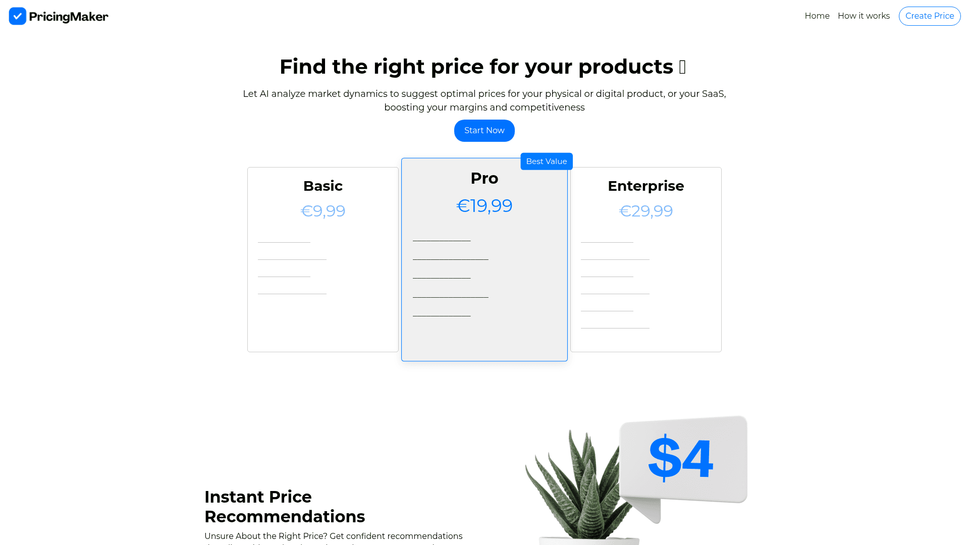 Pricingmaker Product Details