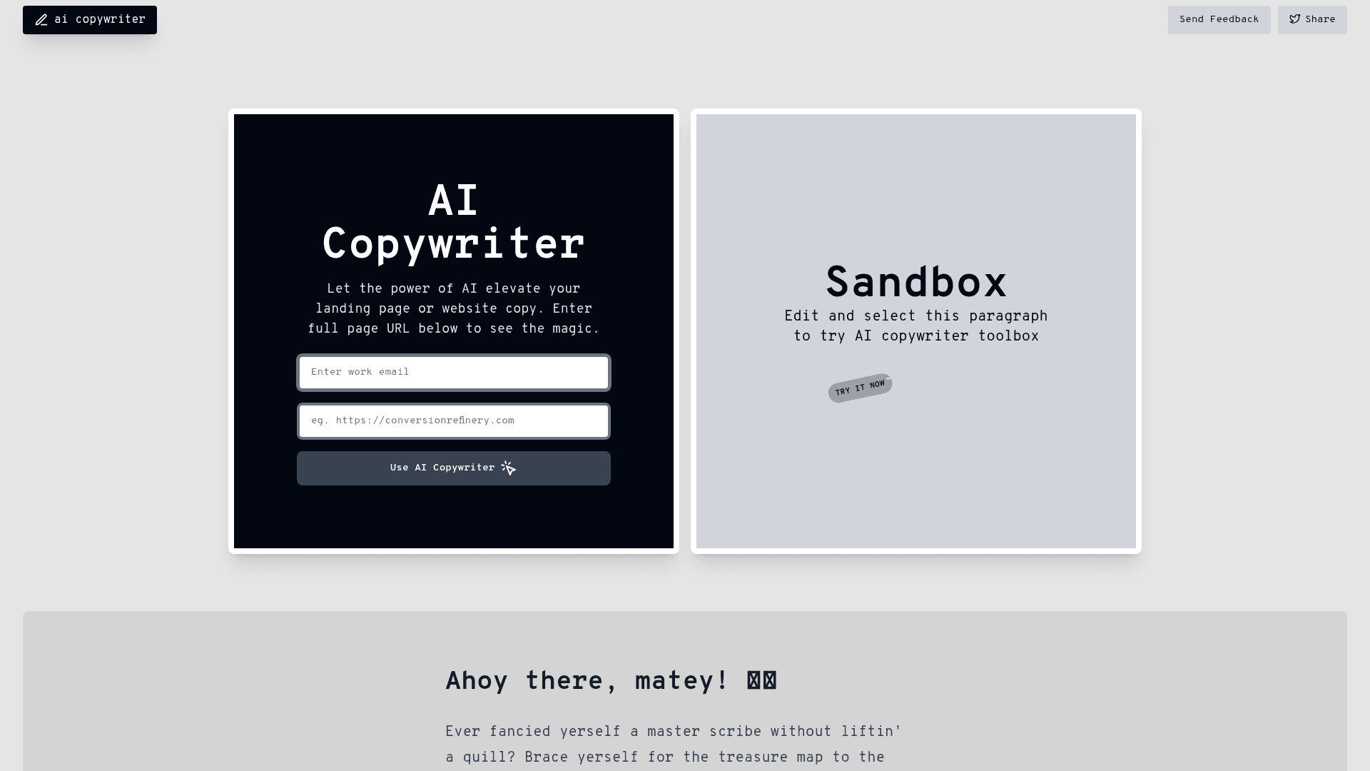 AI Copywriter Product Details