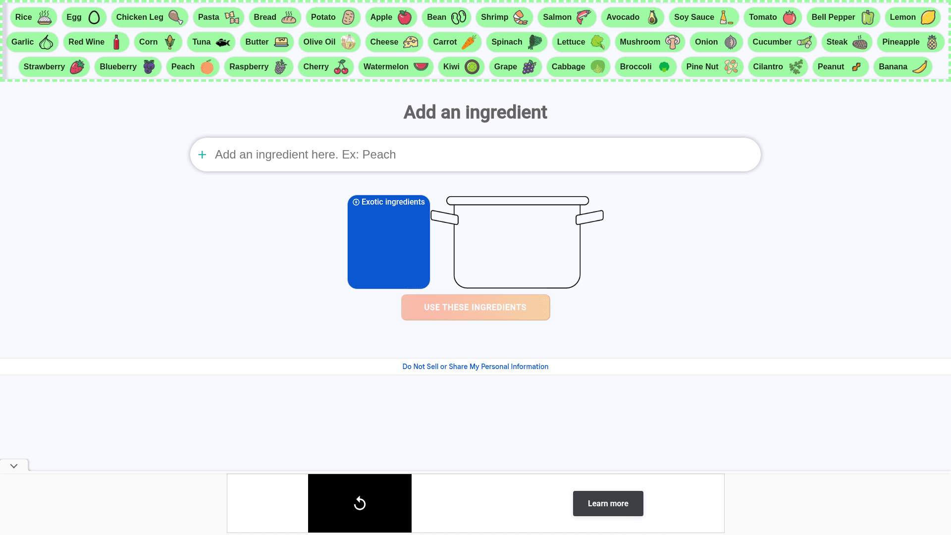 Recipe Maker Product Details