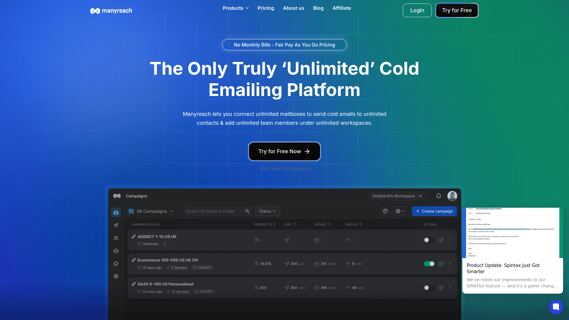 Manyreach Product Details