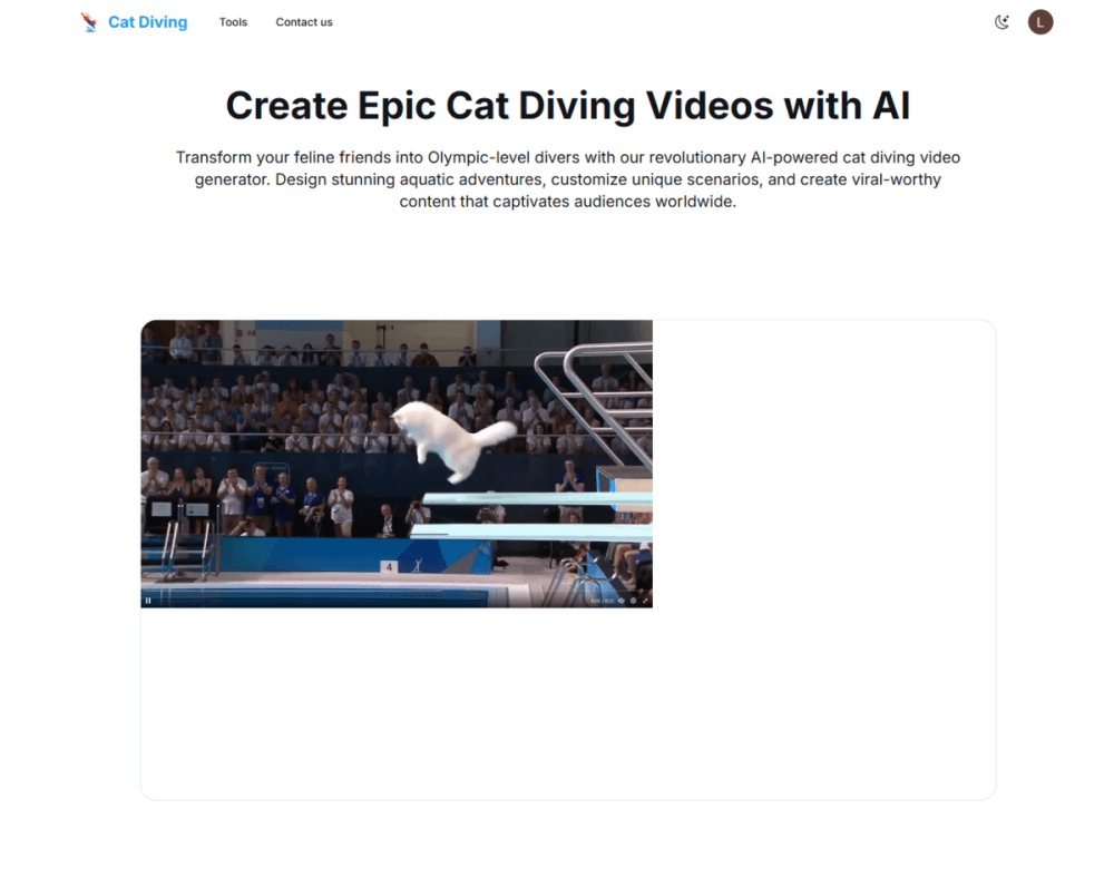 Cat Diving Product Details