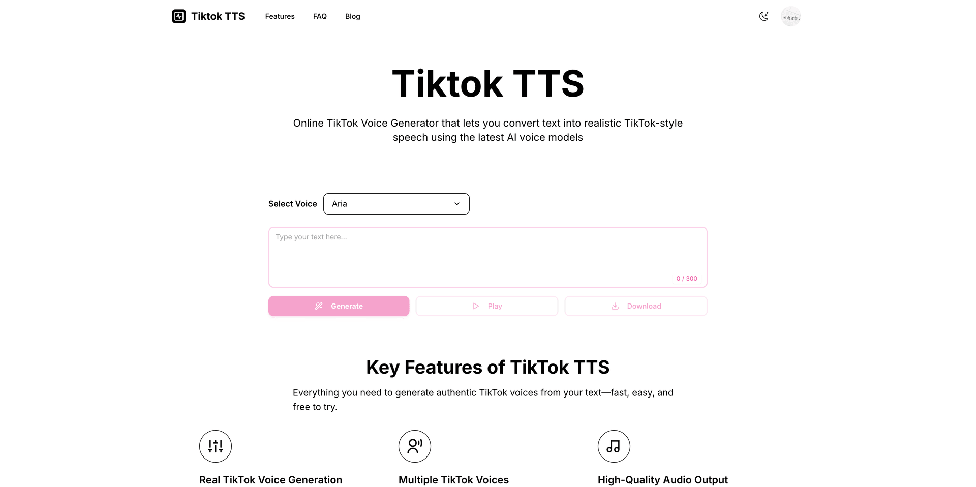 Tiktok Tts Product Details