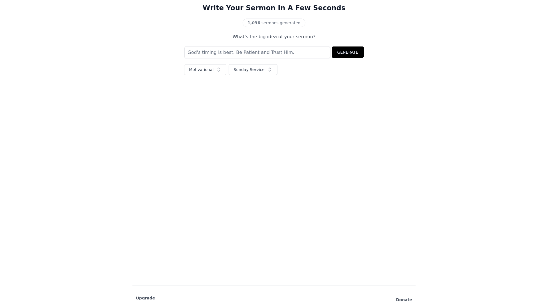 Sermongpt Product Details