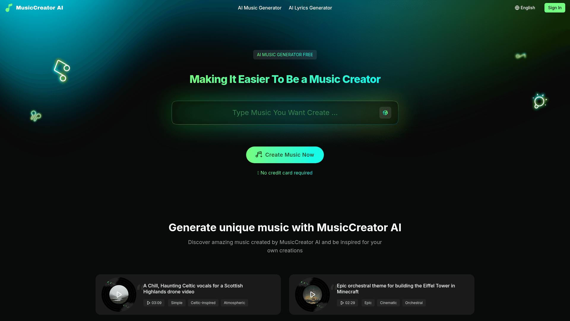 Musiccreator AI Product Details
