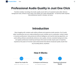 AI Audio Editor-0 Product Details