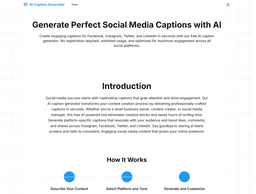 AI Caption Generator-0 Product Details