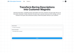 AI Description Generator-0 Product Details