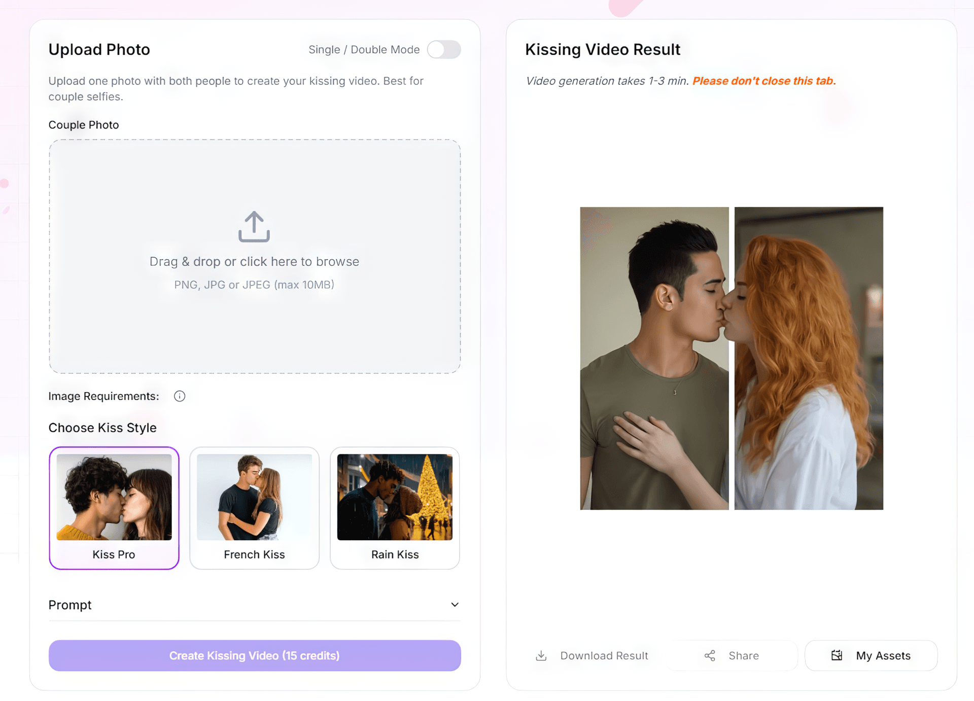 Kissing AI Product Details