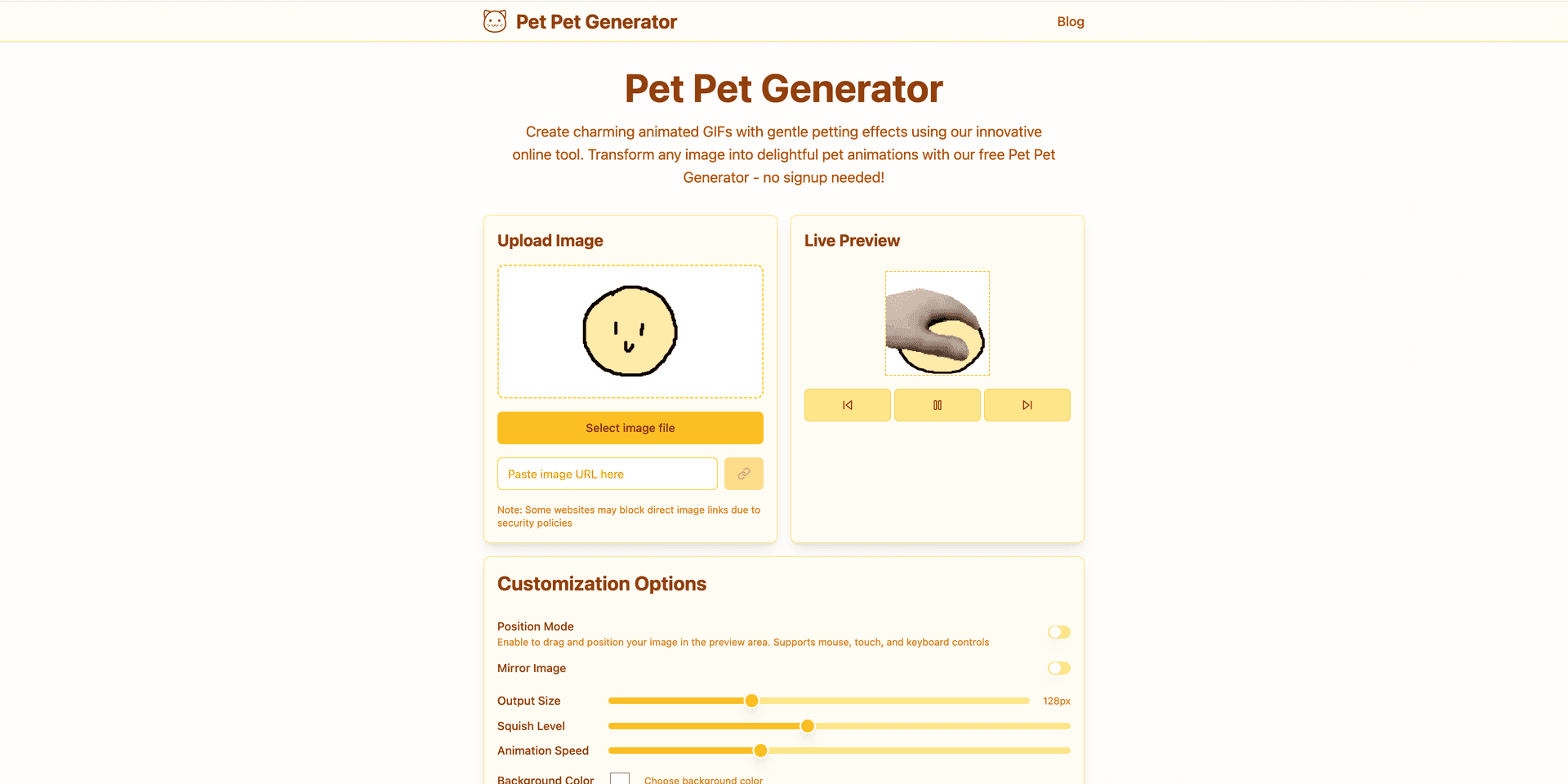 Pet Pet Generator Product Details