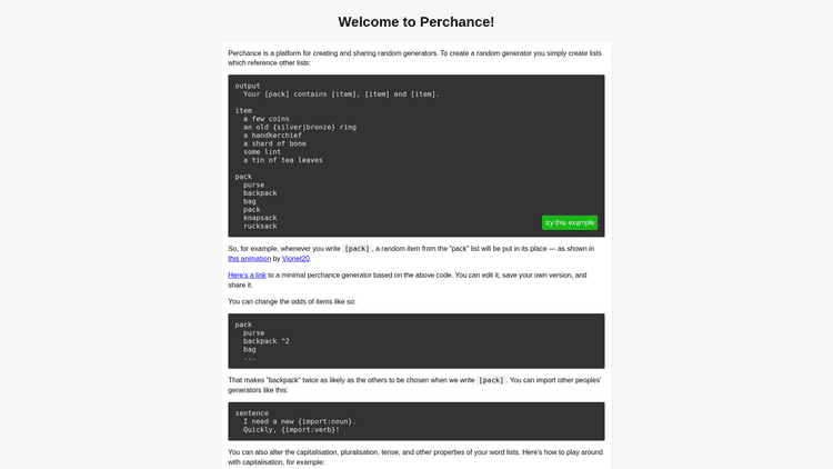 Perchance - 1