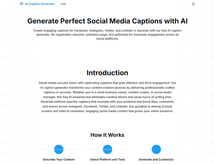 AI Caption Generator - 1