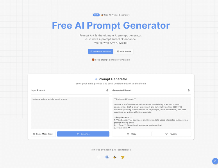 AI Prompt Generator - 1