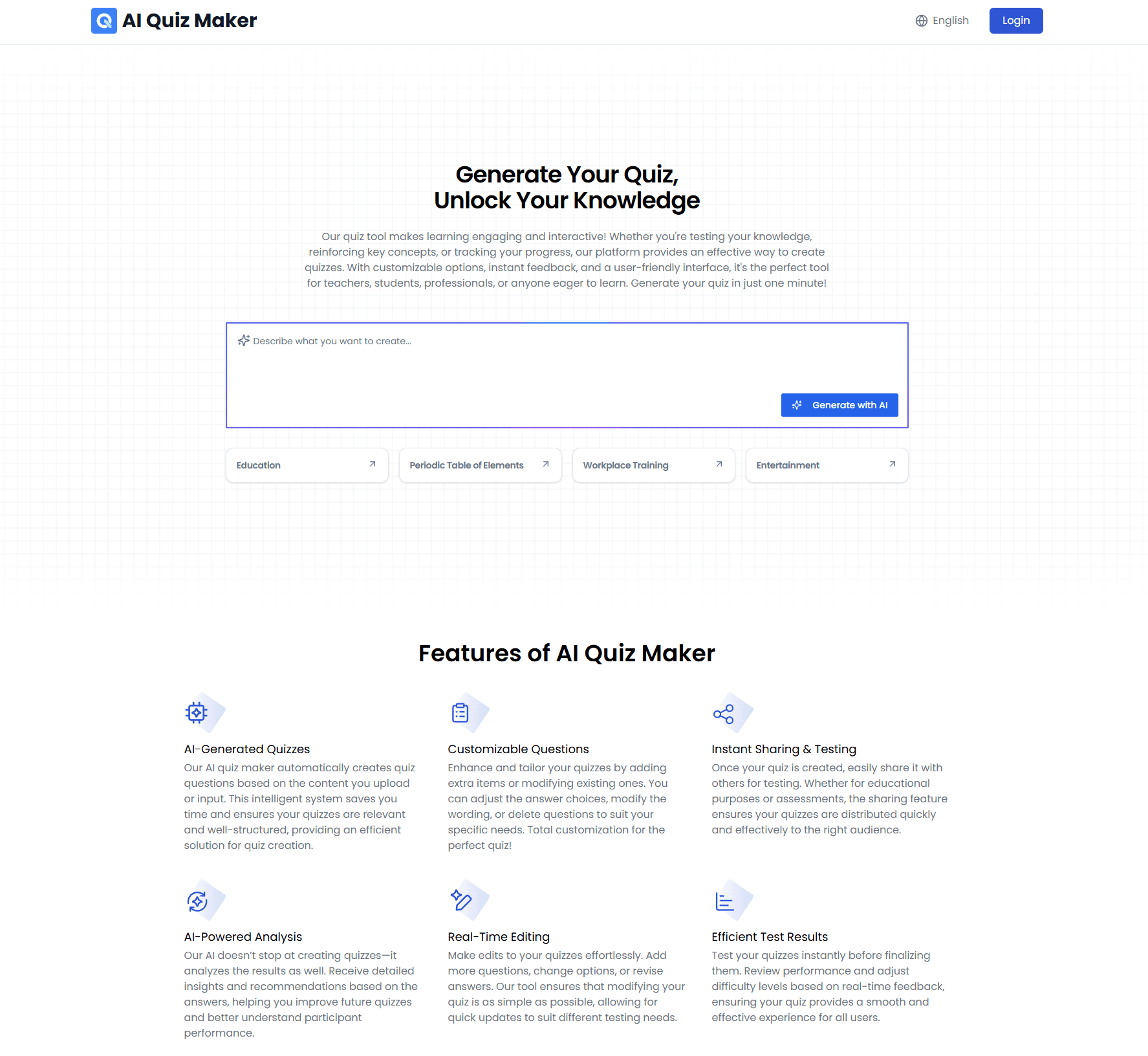 AI Quiz Generator - 2