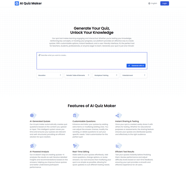 AI Quiz Generator - 2