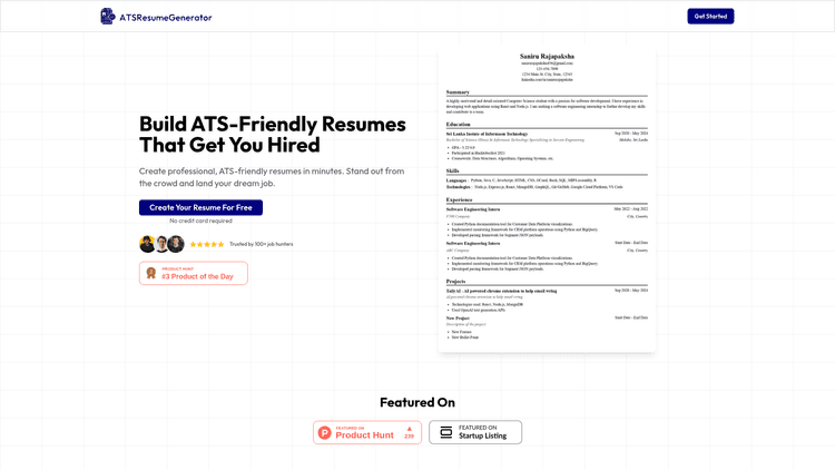 Atsresumegenerator - 1