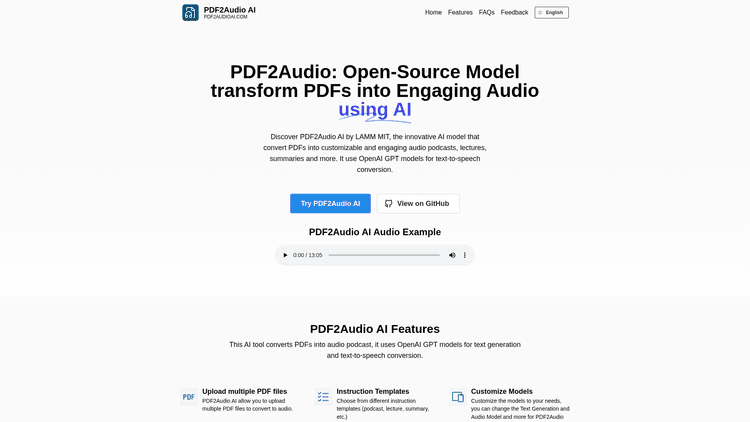Pdf2audio AI - 1
