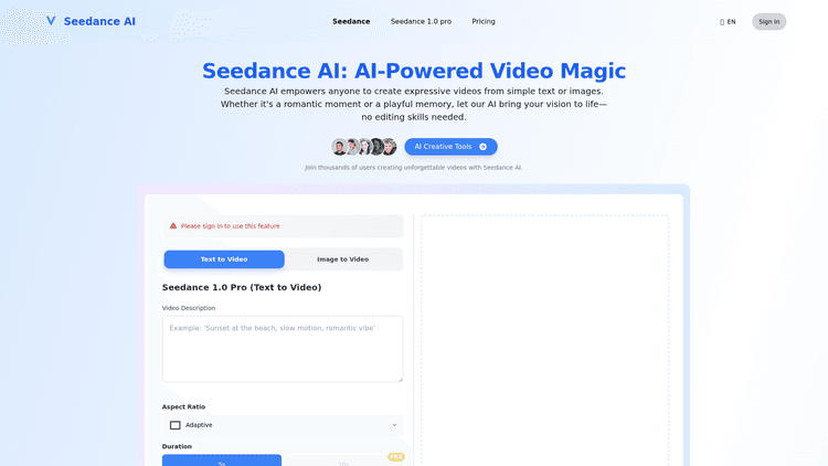 Seedance AI - 1