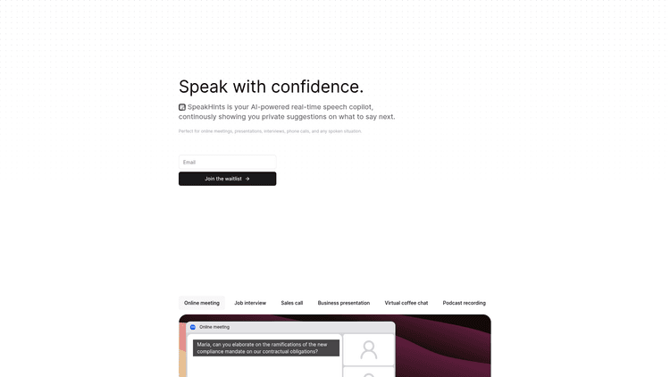 Speakhints - 1