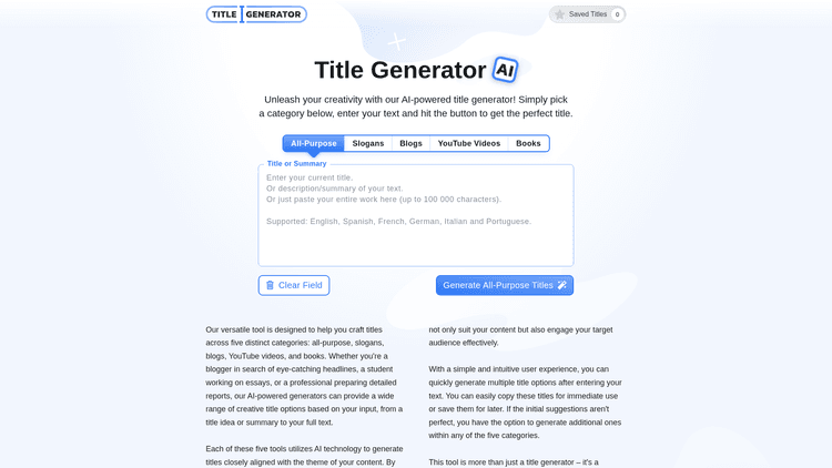 Title Generator - 1