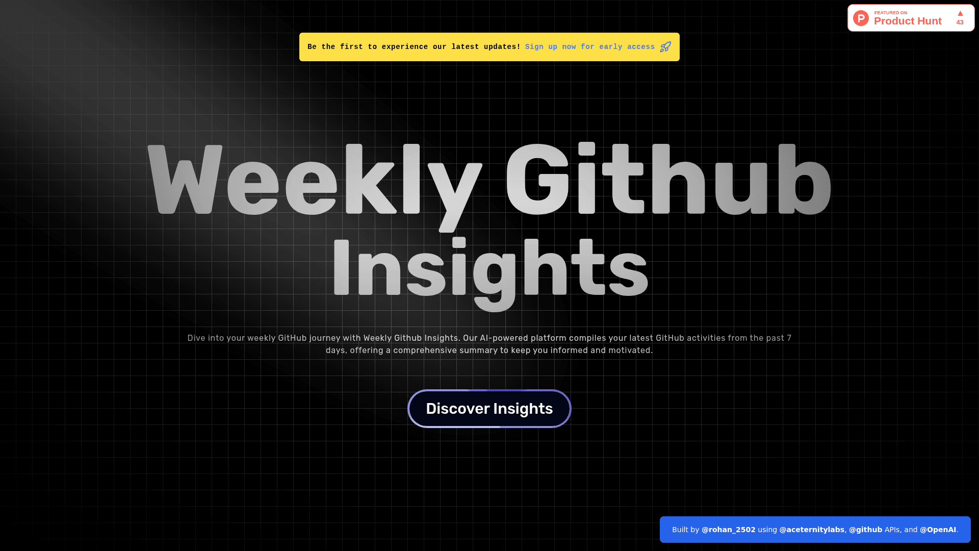 Weekly Github Insights - 1